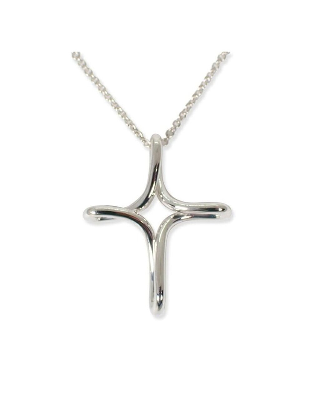 Tiffany & Co 925 Open Cross Pendant
